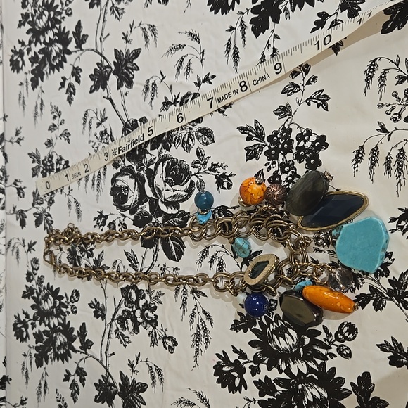 Chunky Multicolor Statement Necklace Sg8 - Picture 5 of 5